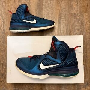 Nike LeBron 9 IX Swingman Blue Red White